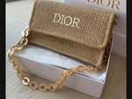 Dior Straw Bag on Acrylic Chain. No box included!