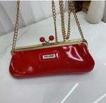 MIU MIU Red Patent Clutch Bag