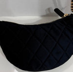 Chanel Velvet Moonbag Crossbody Bag with Box