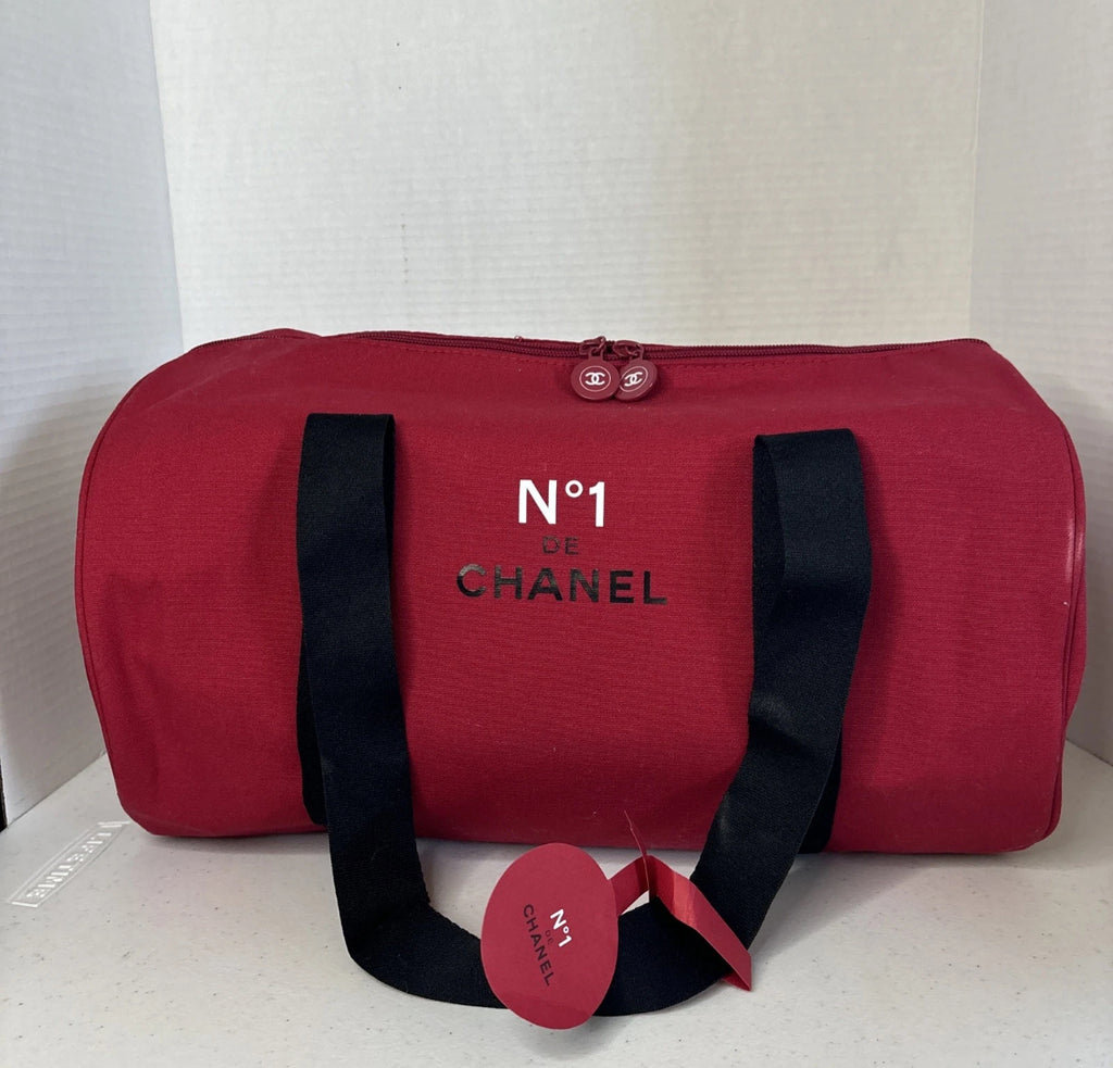 GWP Chanel Beaute N°1 De Chanel Boston Duffle Gym Travel Bag BLACK Novelty GWP