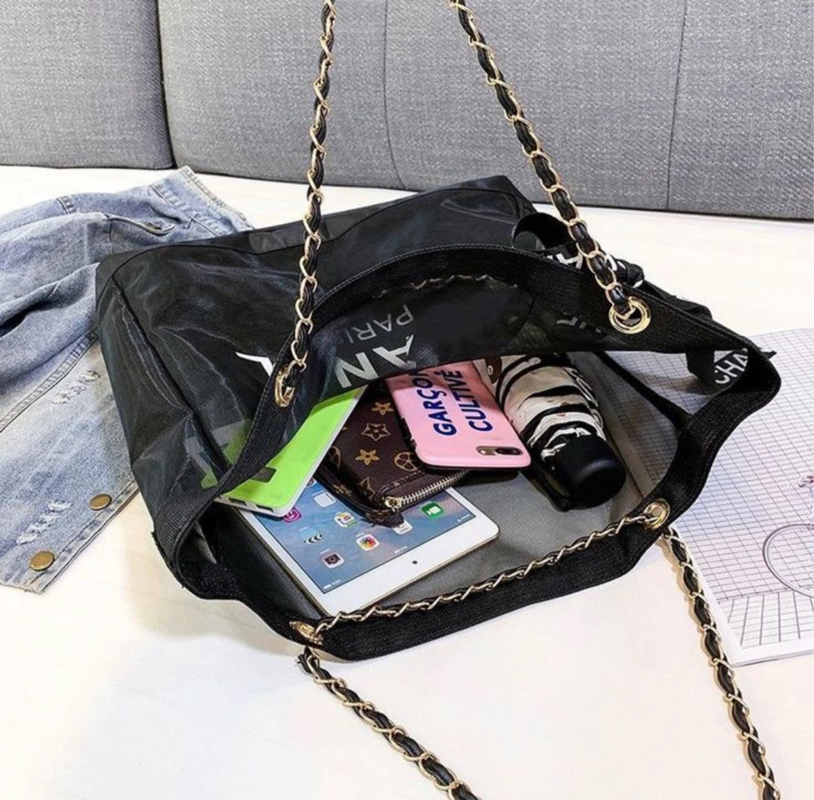 Chanel Beach Mesh Tote Bag VIP/GWP