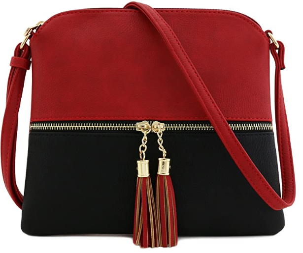 Leightweight Crossbody Bag with Tassel