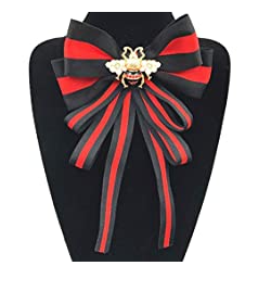 Bumble Bee Bow Tie Brooch