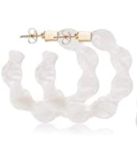Twisted Acrylic Hoop Earrings