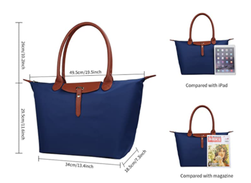 Waterproof Nylon Tote Bag
