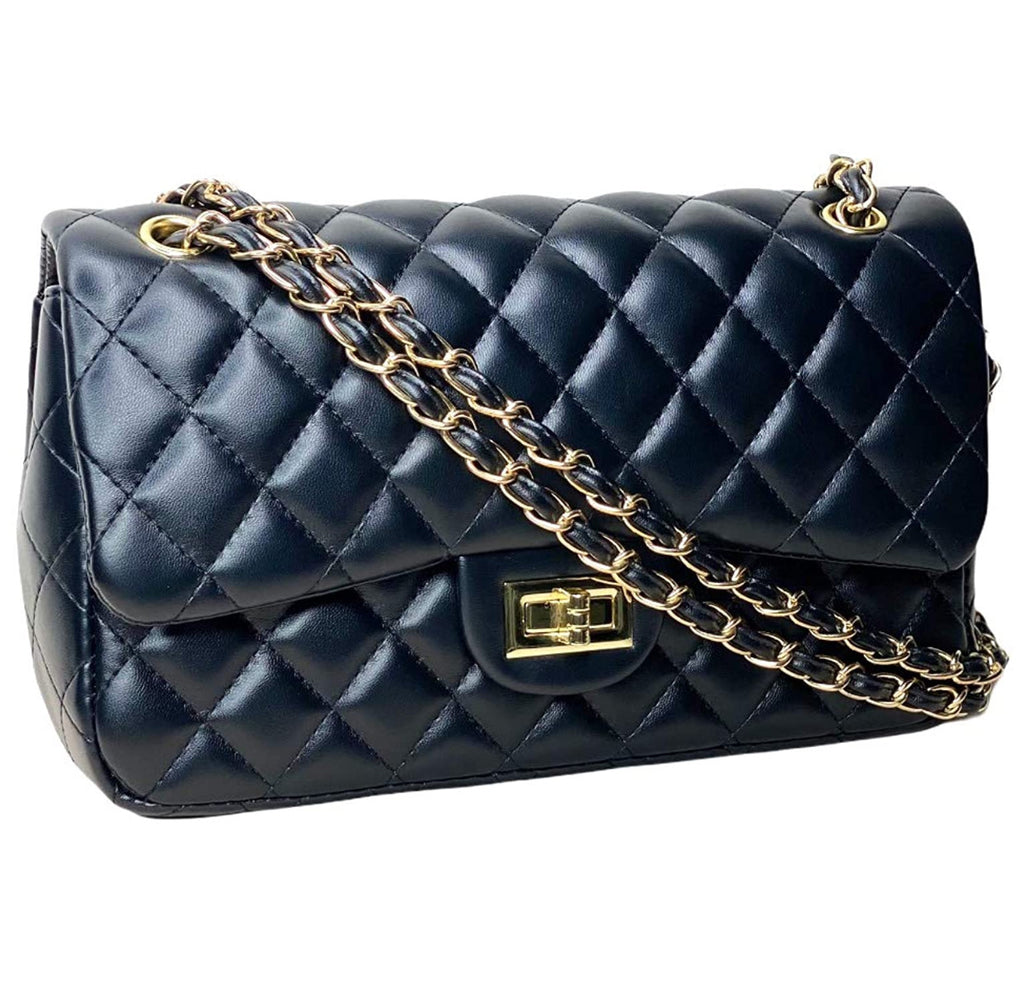 Convertible Quilted Shoulder HandBag