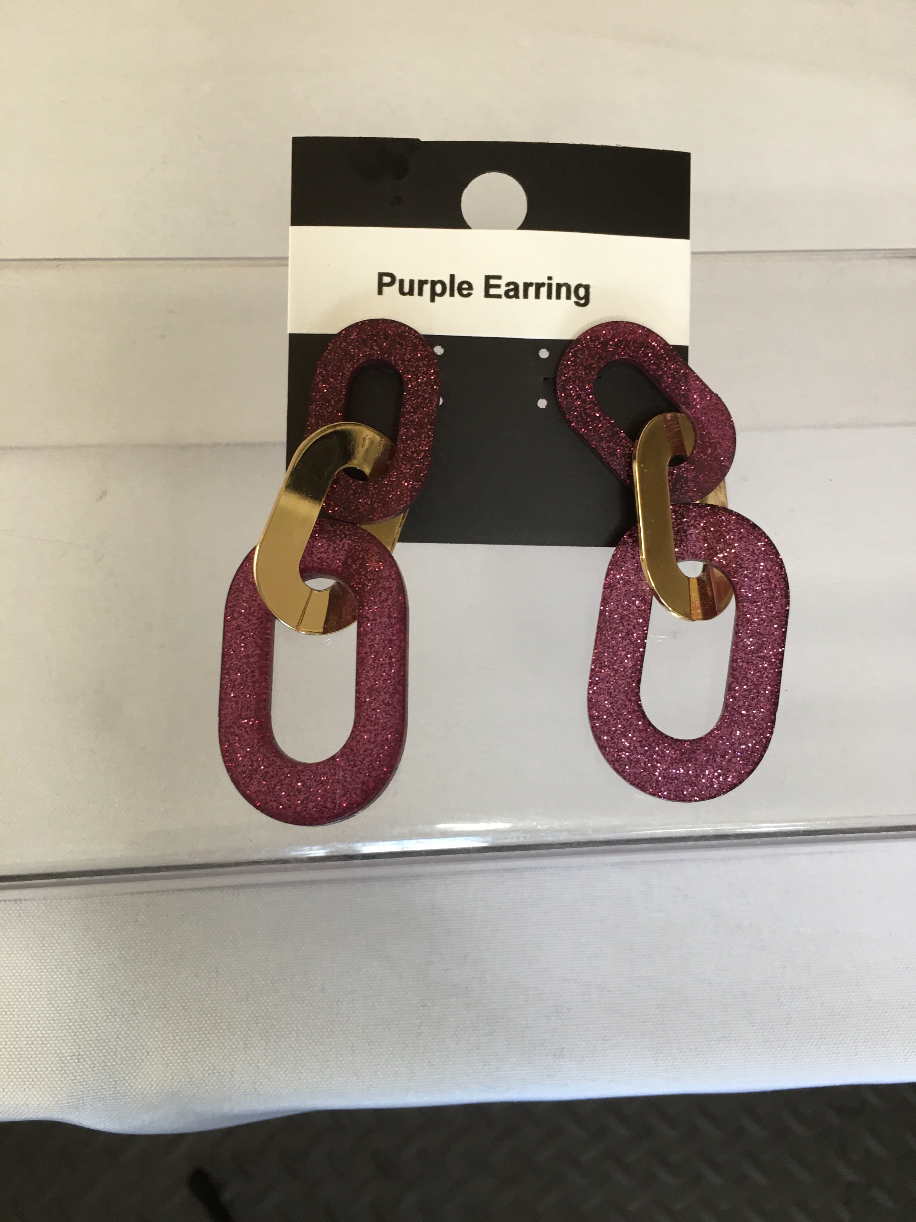 Purple Earring