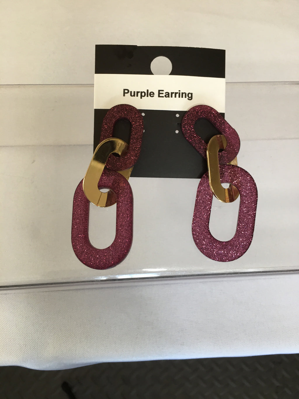 Purple Earring