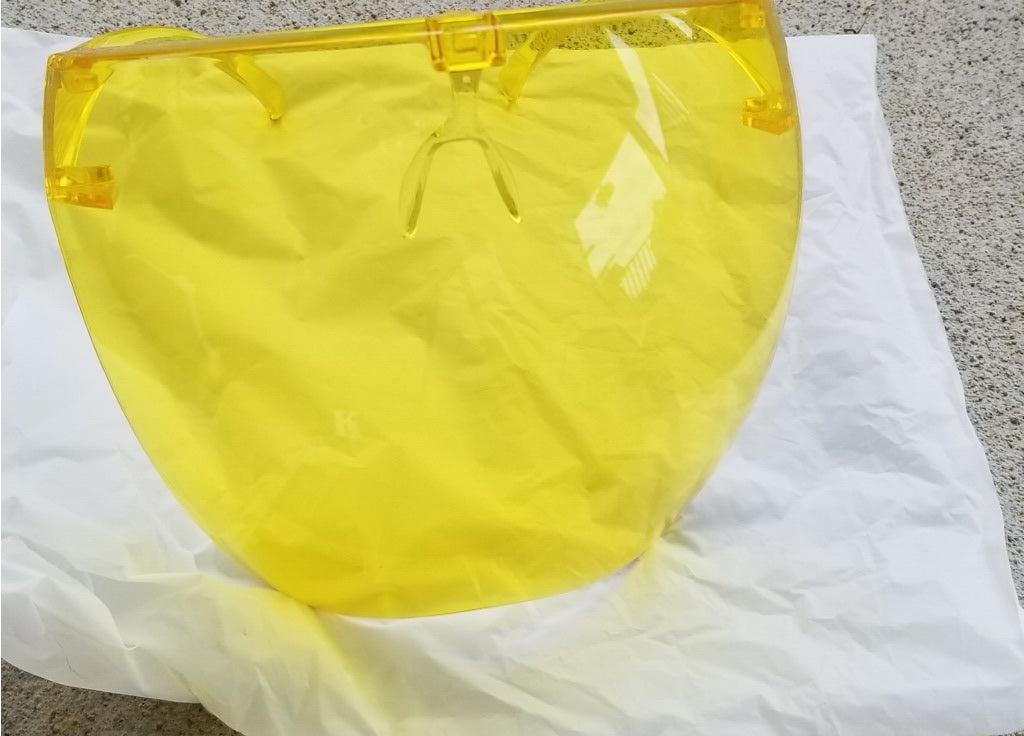 Face Shields with Glasses Frame