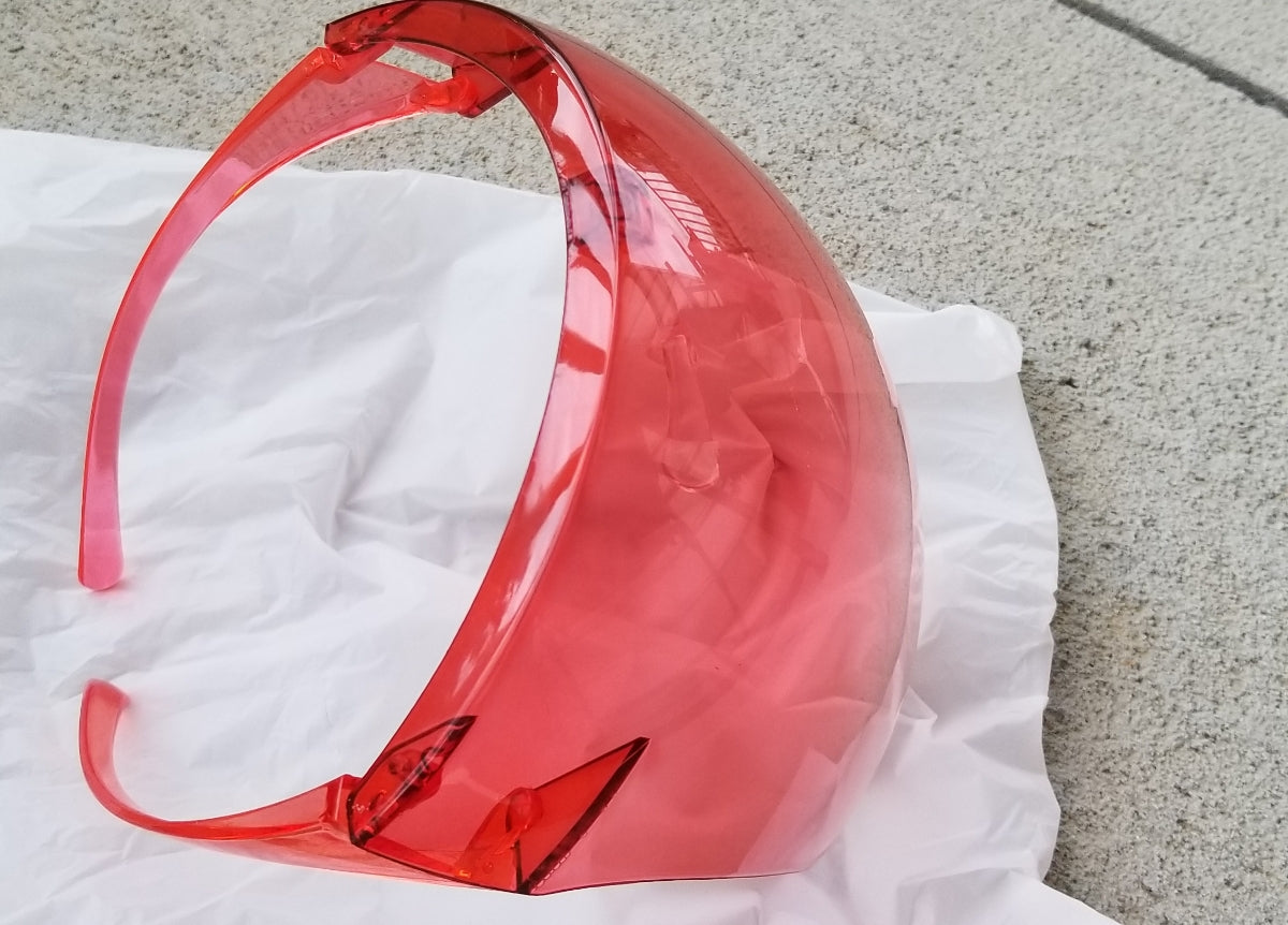 Face Shields with Glasses Frame
