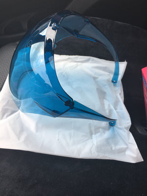 Face Shields with Glasses Frame