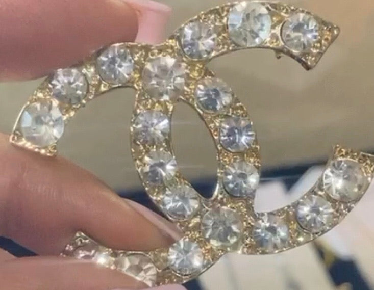 CC Brooch Pin Gold