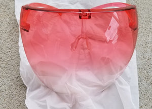 Face Shields with Glasses Frame